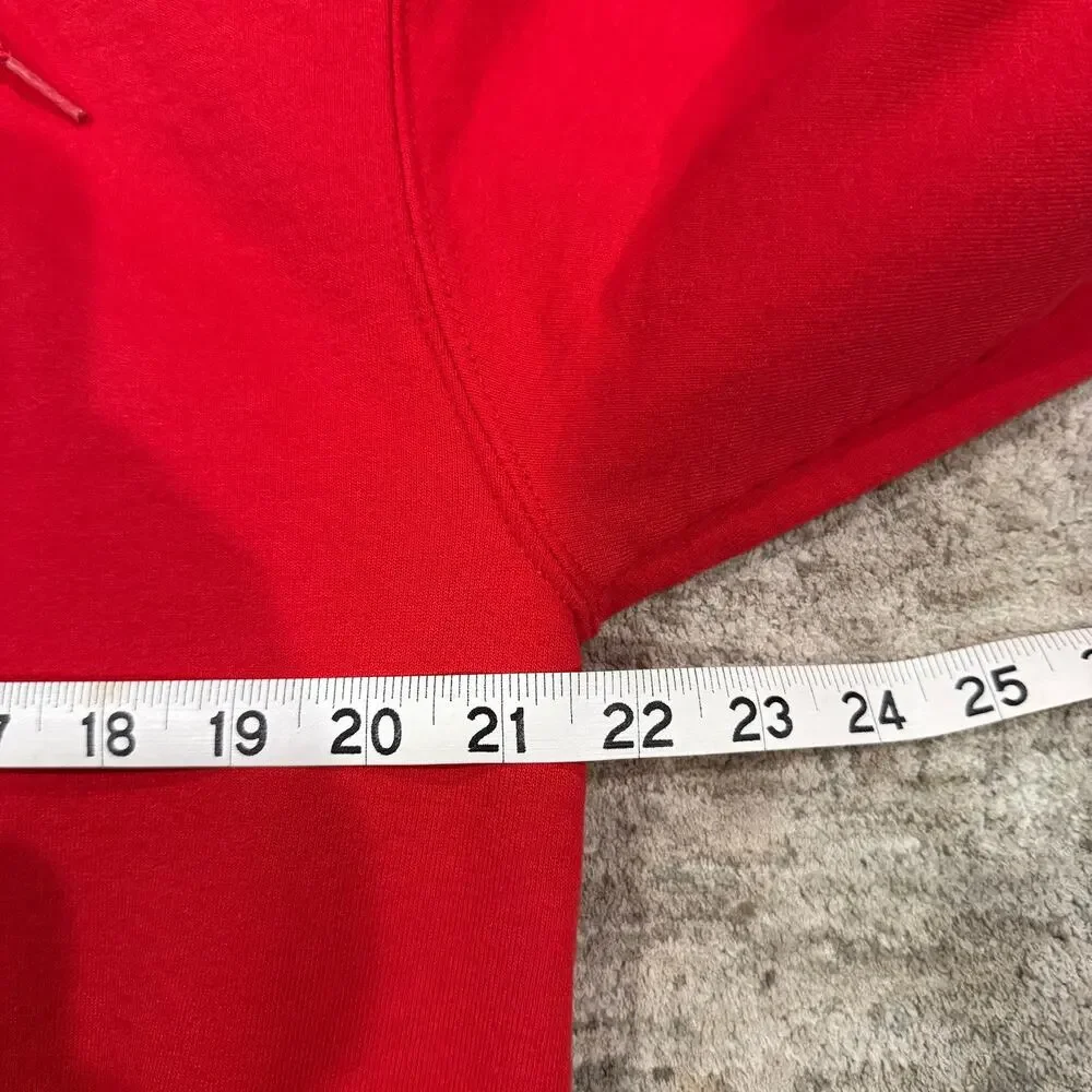 Red Champion LMU Hoodie Size M